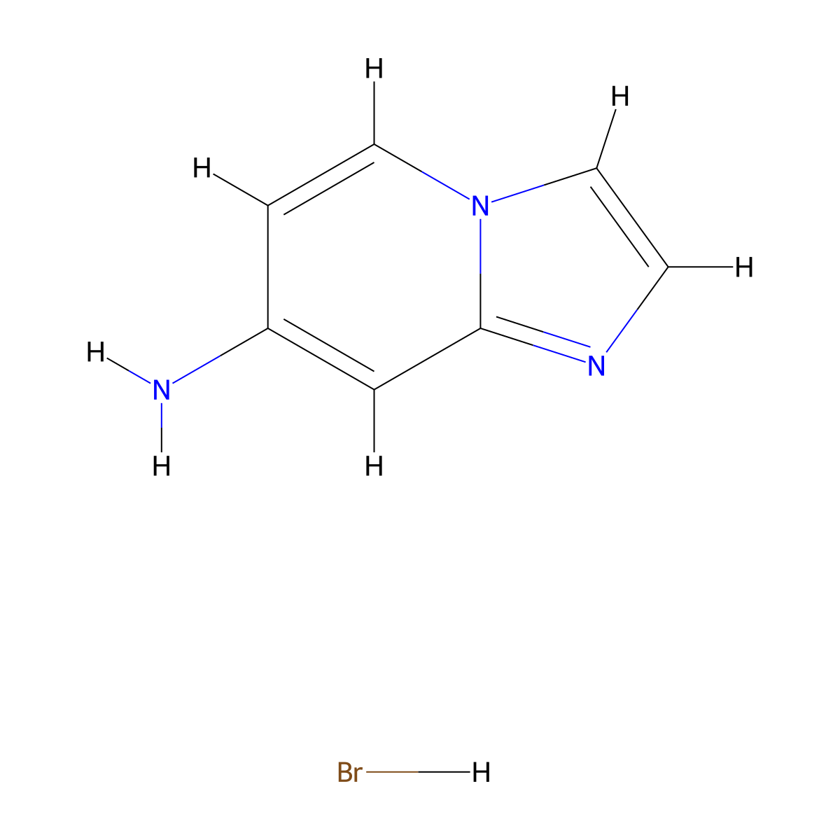 Imidazo[1,2-a]pyridin-7-amine hydrobromide molecular structure, CAS 1630906-80-7