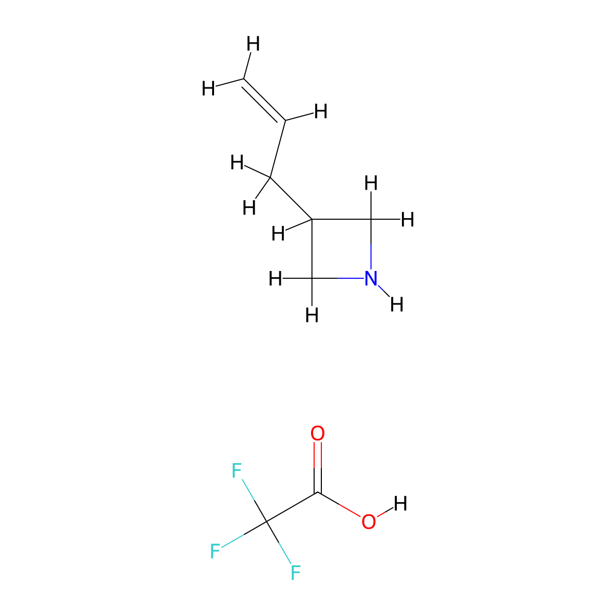 3-(Prop-2-en-1-yl)azetidine; trifluoroacetic acid molecular structure, CAS 1630906-83-0