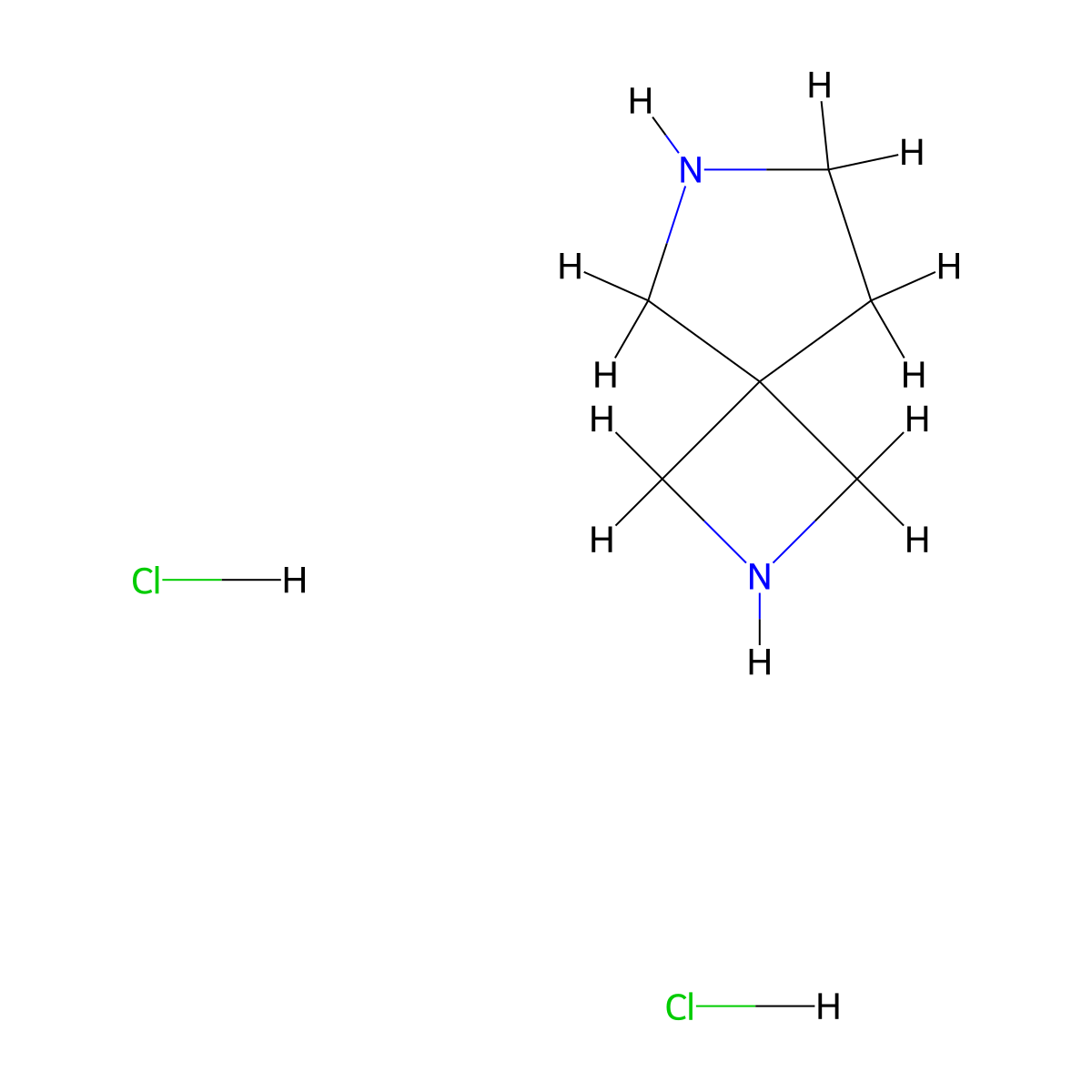 2,6-Diazaspiro[3.4]octane dihydrochloride molecular structure, CAS 1630906-93-2