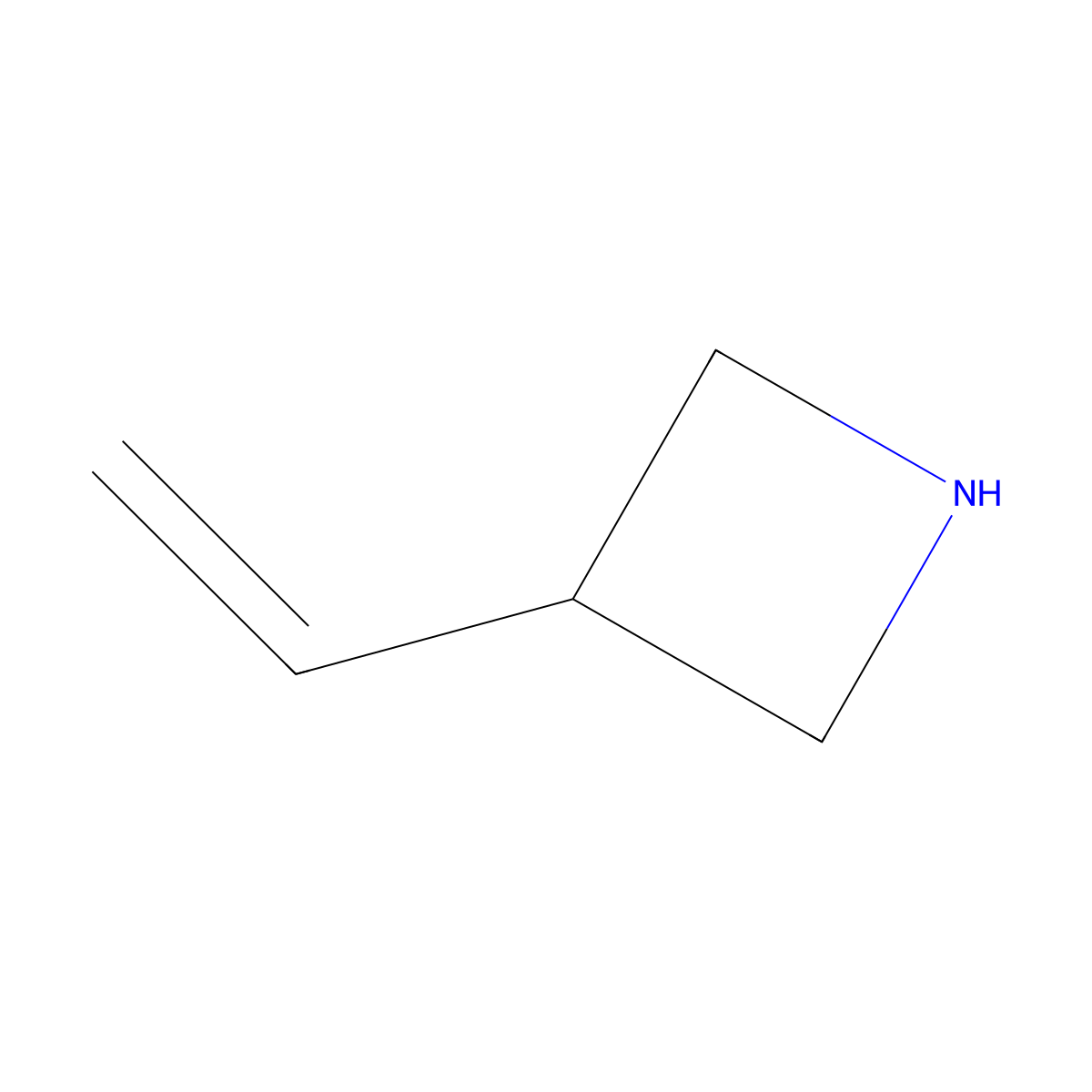 3-Vinylazetidine molecular structure, CAS 1630907-00-4
