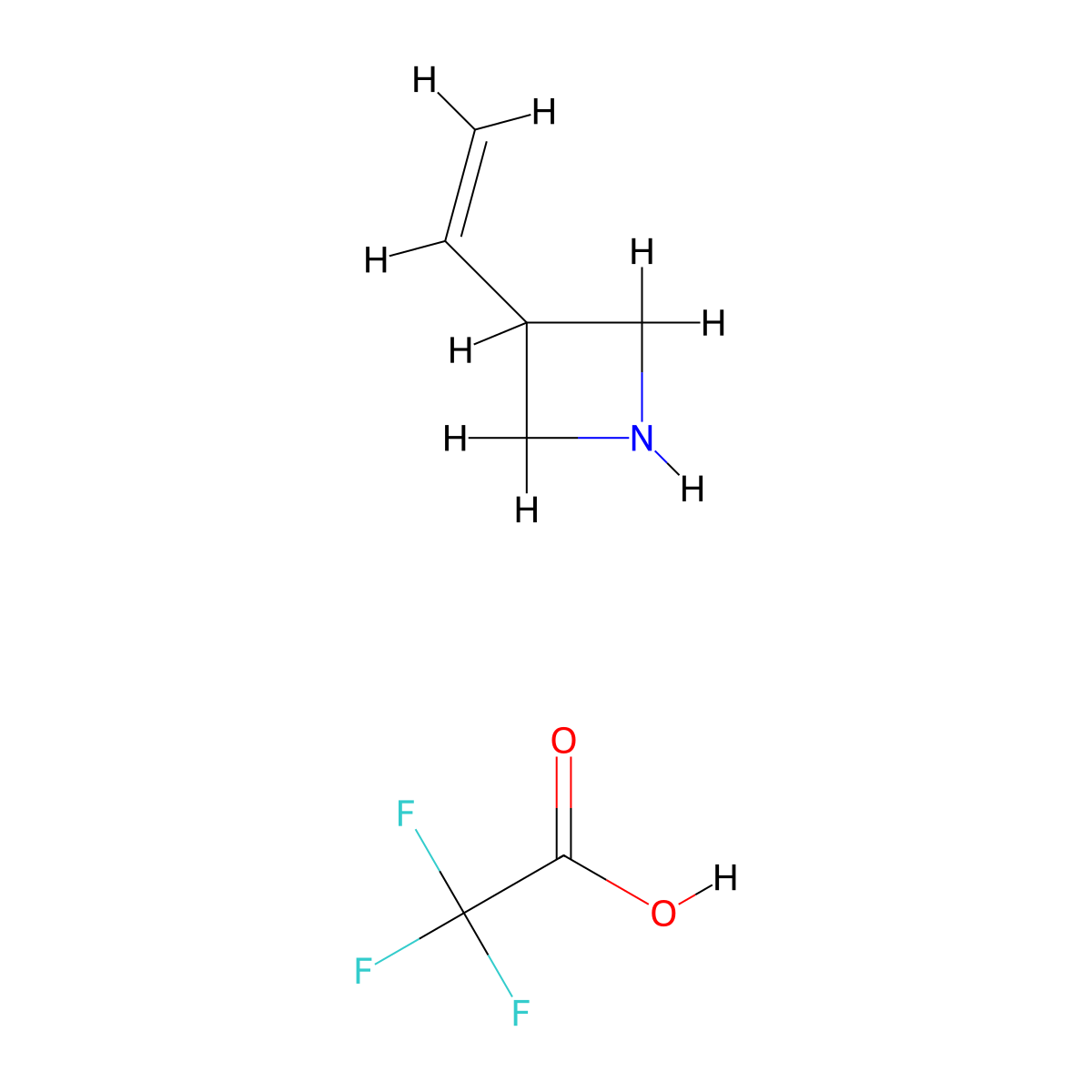 3-Ethenylazetidine; trifluoroacetic acid molecular structure, CAS 1630907-01-5