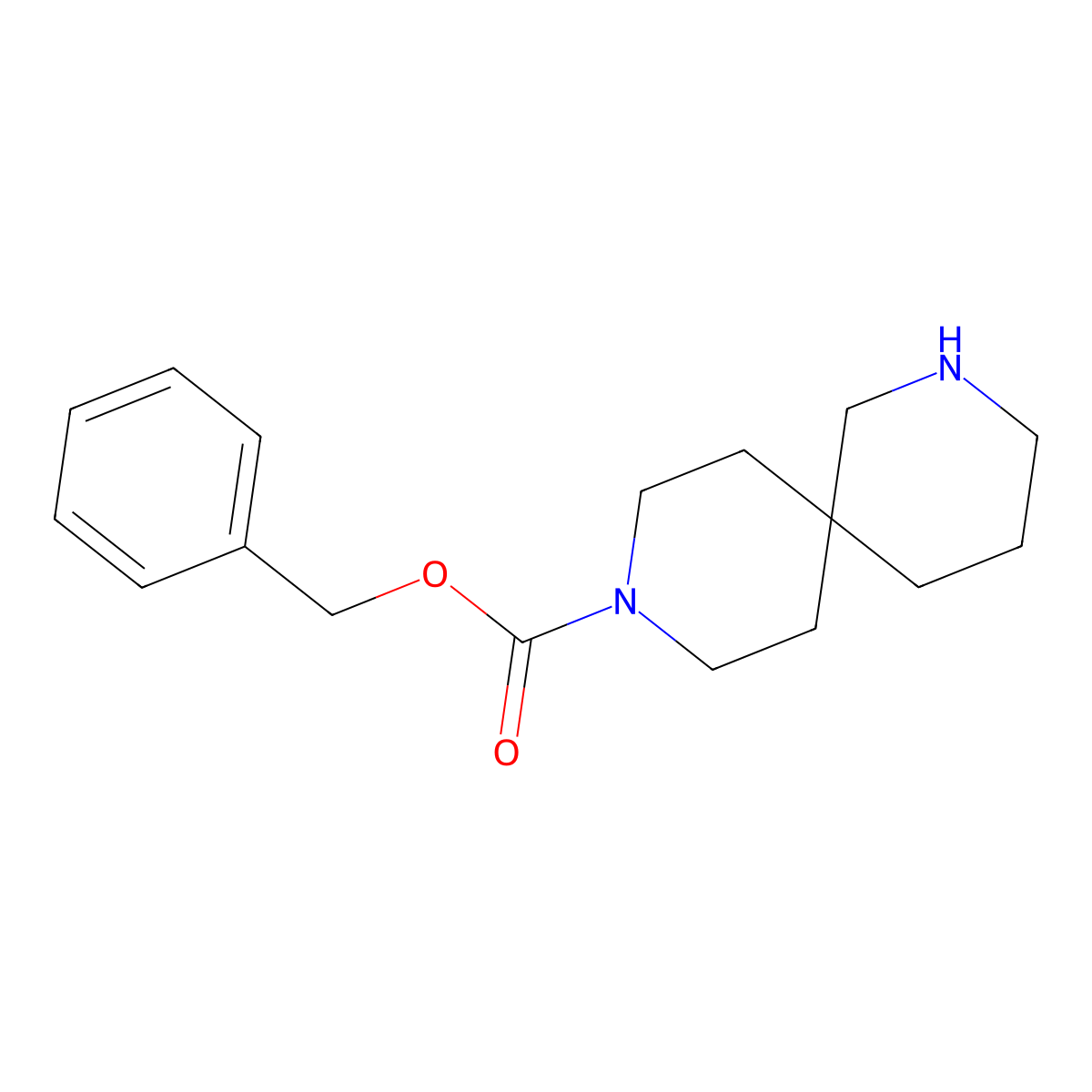 Benzyl 2,9-diazaspiro[5.5]undecane-9-carboxylate molecular structure, CAS 1630907-21-9