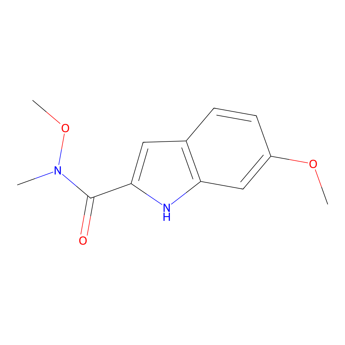 N,6-Dimethoxy-N-methyl-1H-indole-2-carboxamide molecular structure, CAS 1630937-31-3