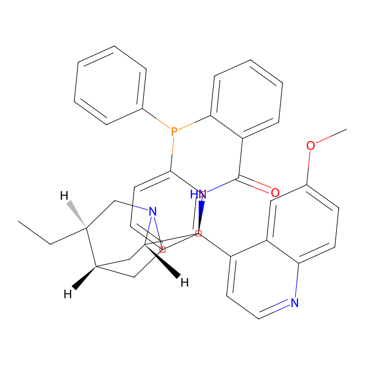2-(Diphenylphosphino)-N-((S)-((1S,2S,4S,5R)-5-ethylquinuclidin-2-yl)(6-methoxyquinolin-4-yl)methyl)benzamide molecular structure, CAS 1630973-06-6