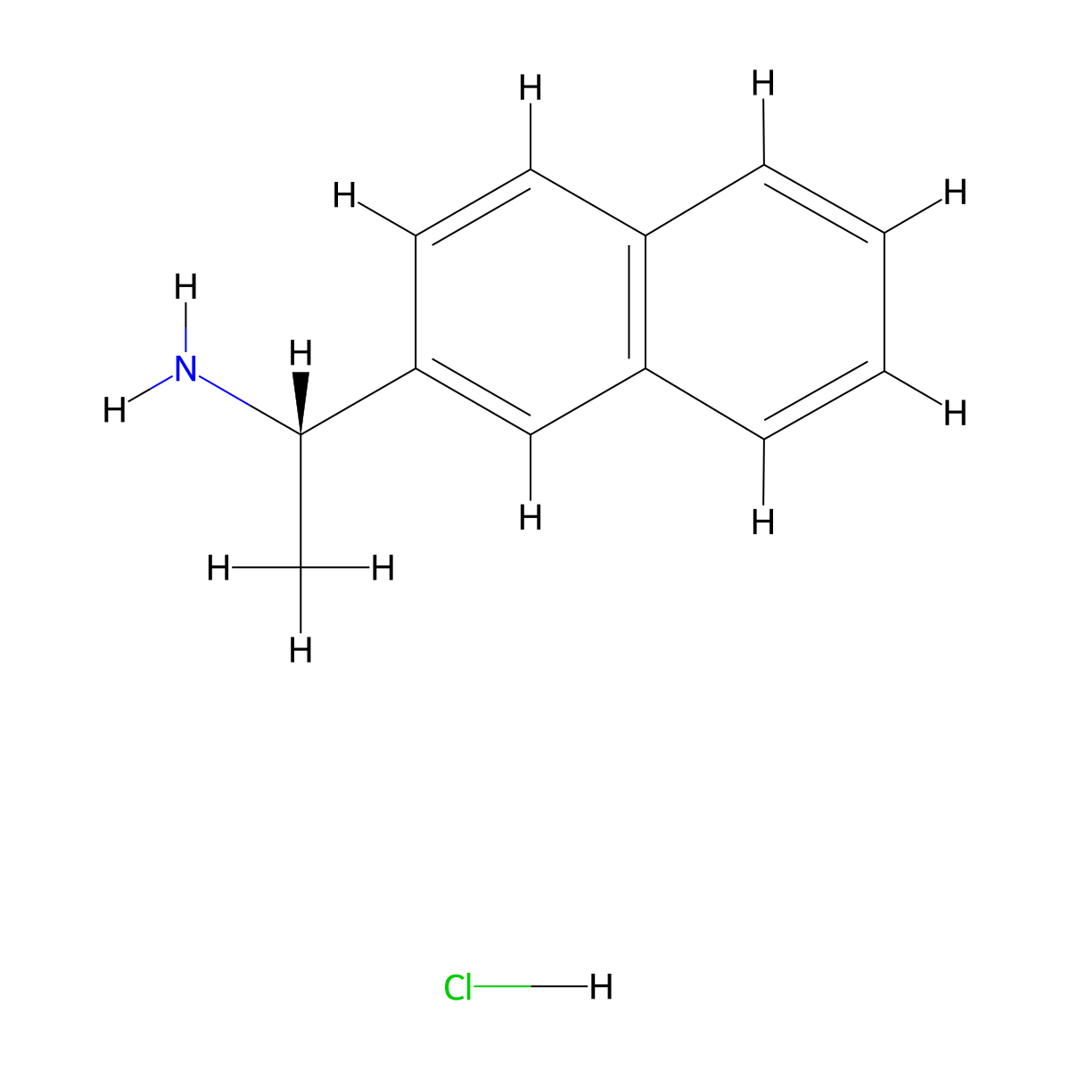 (S)-1-(Naphthalen-2-yl)ethanamine hydrochloride molecular structure, CAS 1630984-19-8