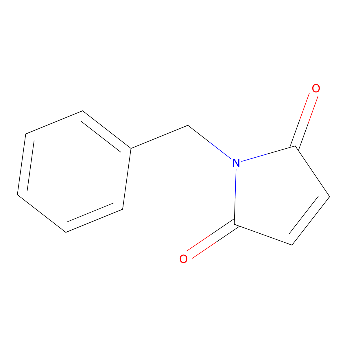 Benzylmaleimide molecular structure, CAS 1631-26-1