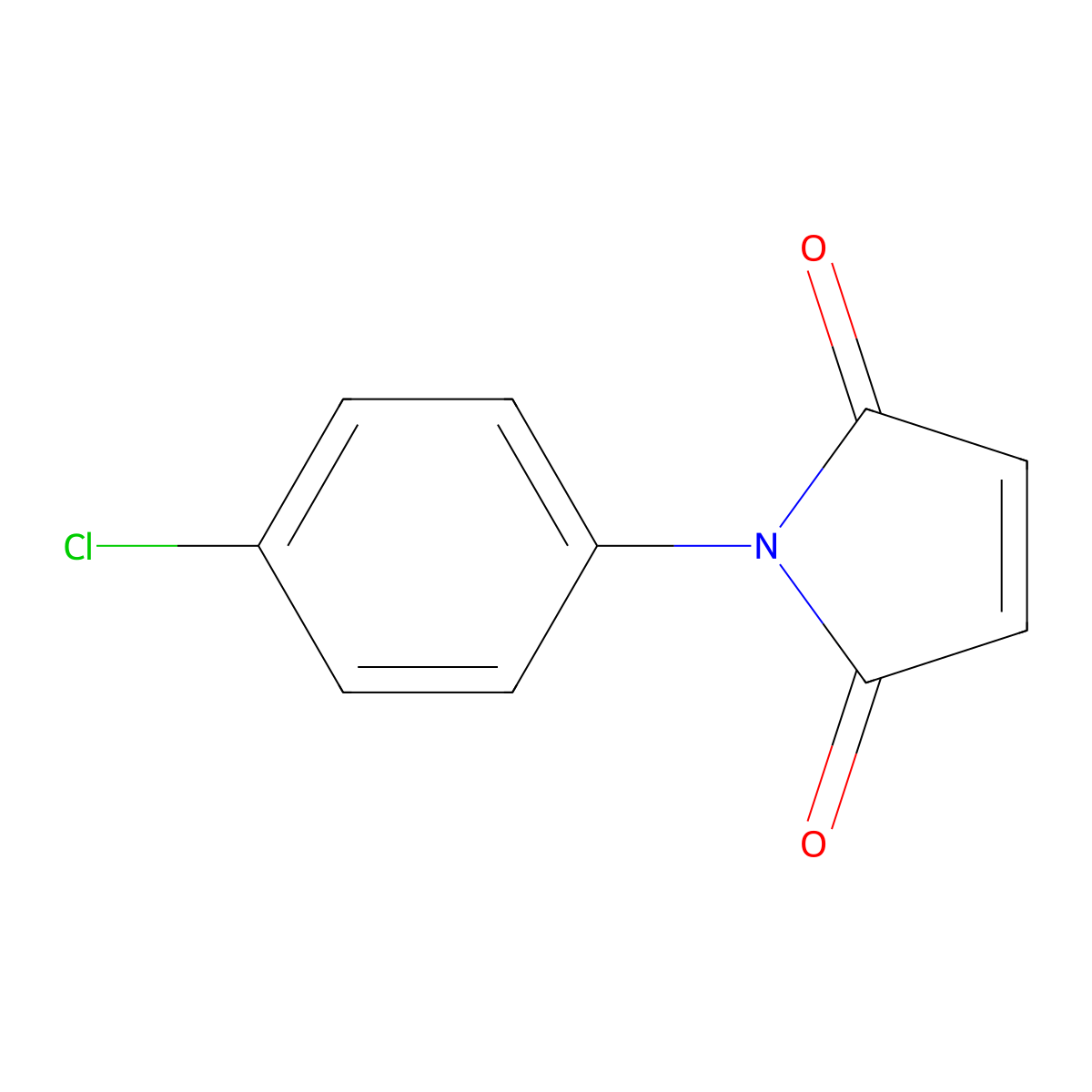1-(4-Chlorophenyl)-1H-pyrrole-2,5-dione molecular structure, CAS 1631-29-4