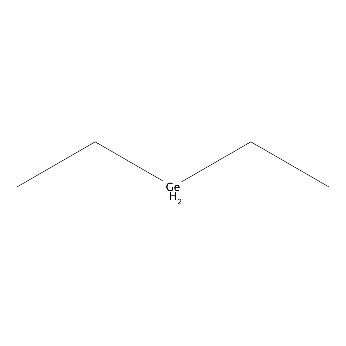 Germane, diethyl- molecular structure, CAS 1631-46-5