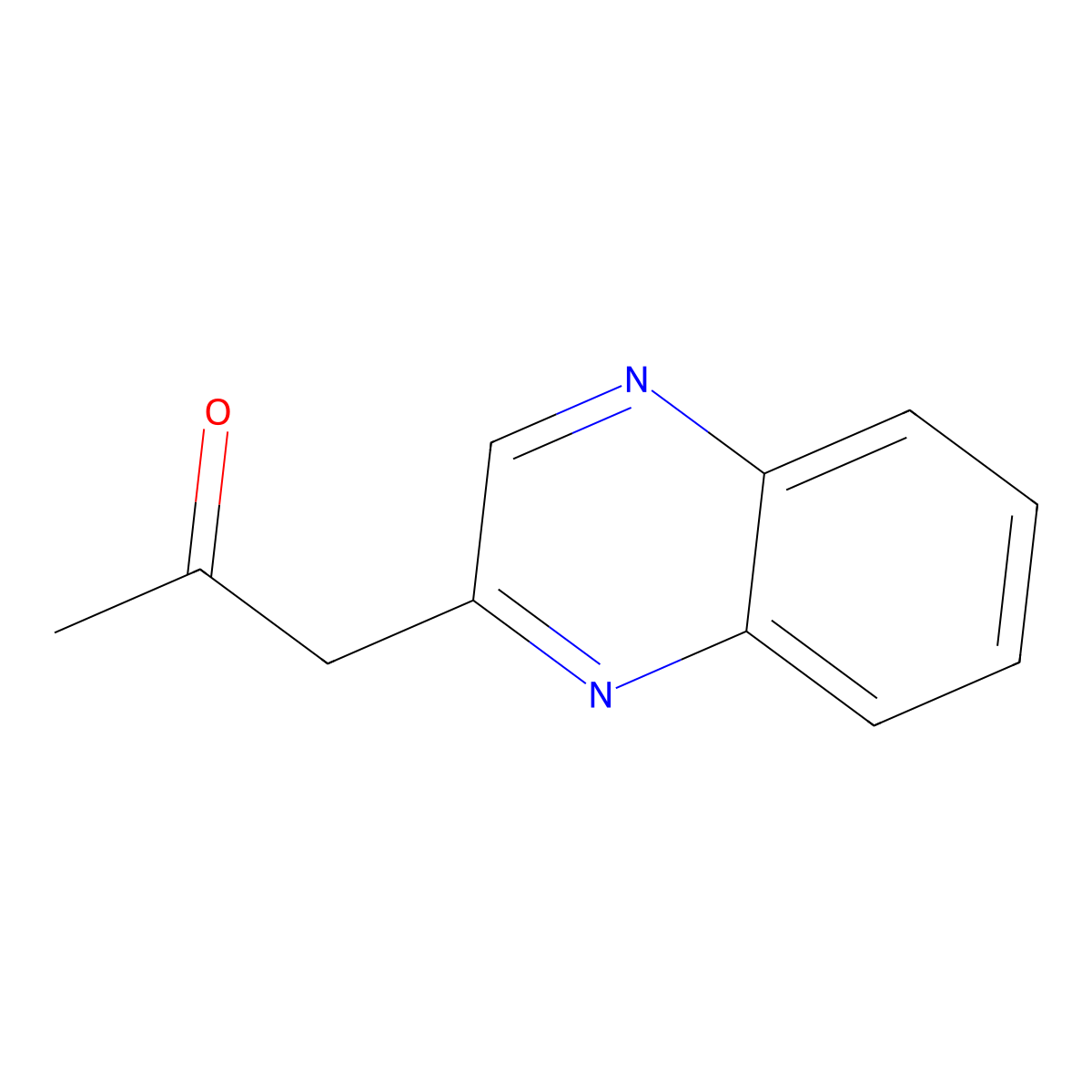 1-(Quinoxalin-2-yl)propan-2-one molecular structure, CAS 16310-39-7