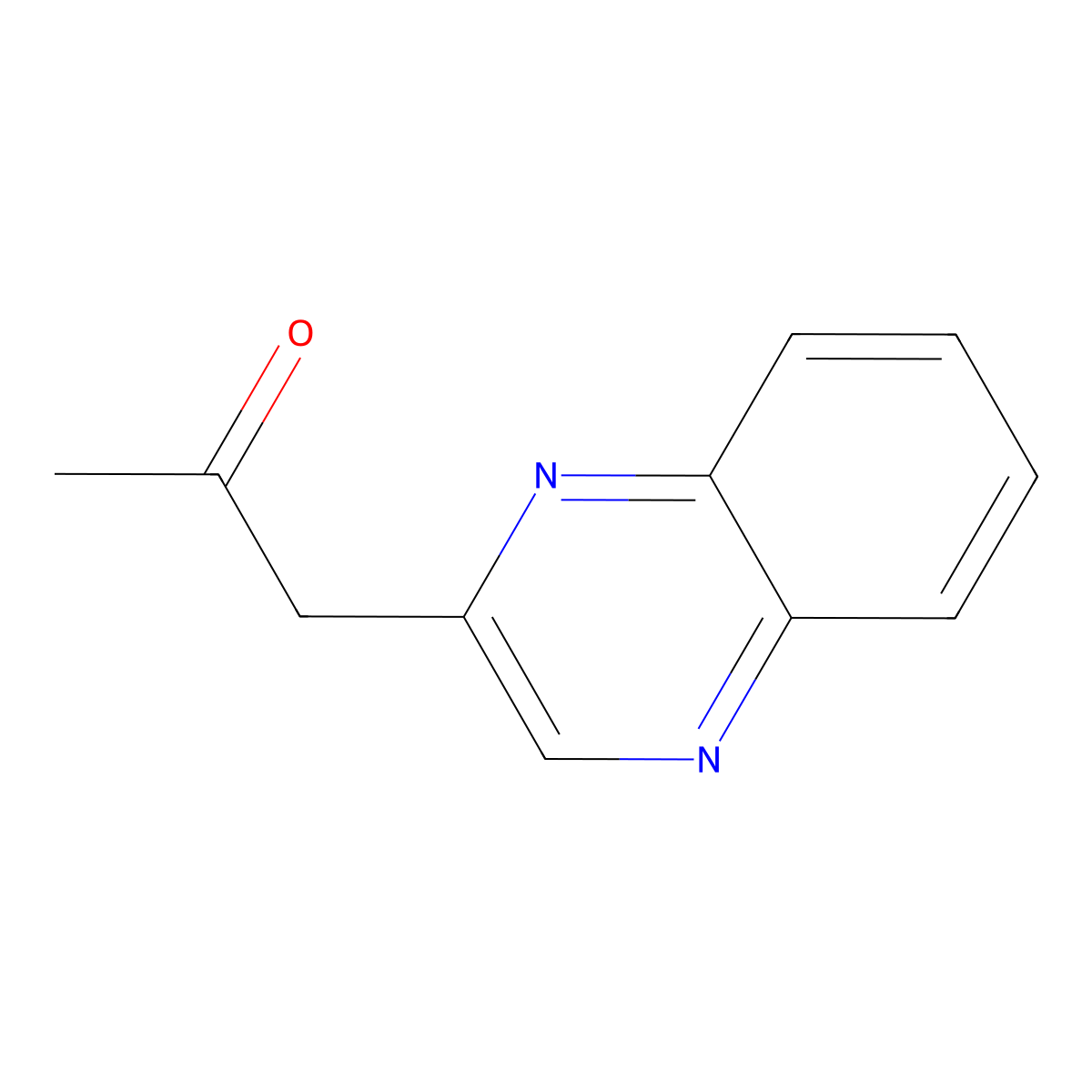 1-(Quinoxalin-2-yl)propan-2-one molecular structure, CAS 16310-39-7