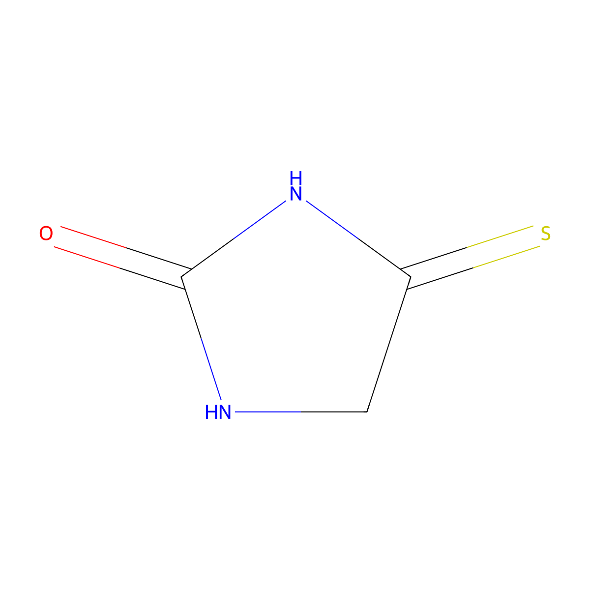 4-Sulfanylideneimidazolidin-2-one molecular structure, CAS 16310-60-4