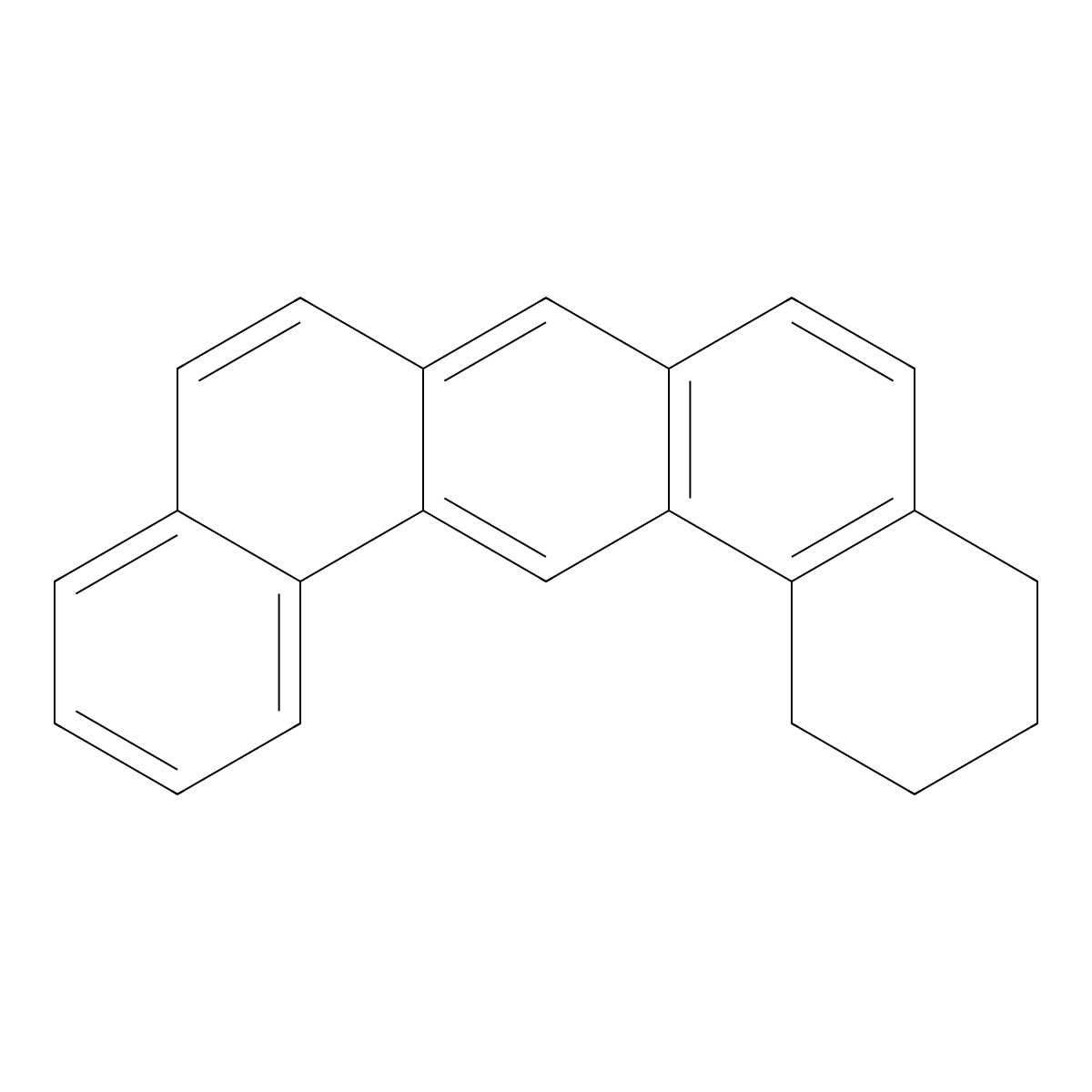 Dibenz(a,j)anthracene, 1,2,3,4-tetrahydro- molecular structure, CAS 16310-68-2