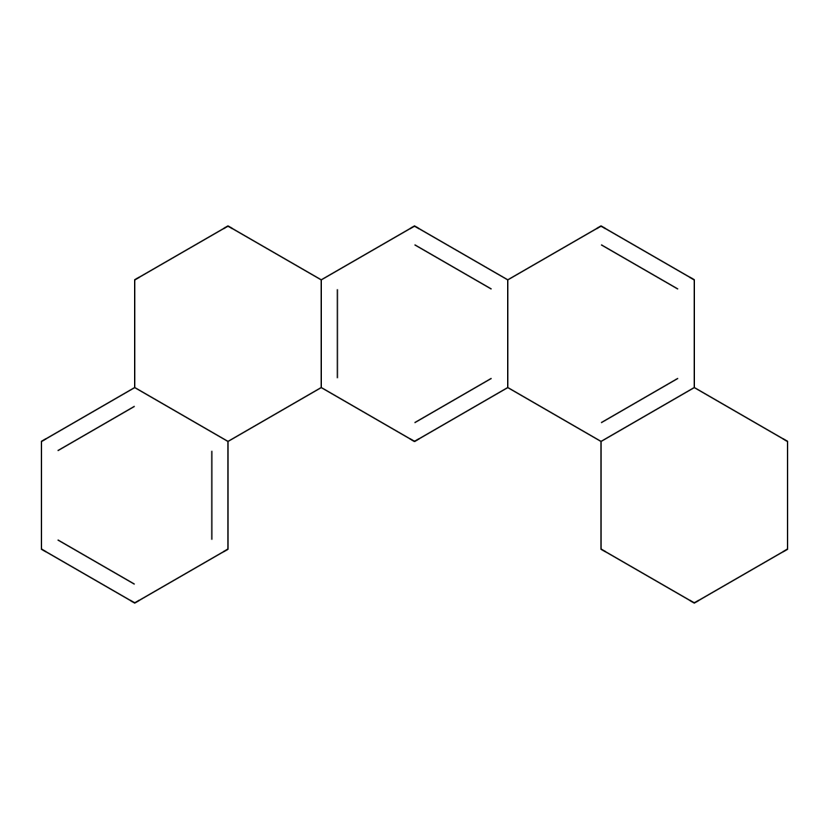 Dibenz(a,j)anthracene, 1,2,3,4,8,9-hexahydro- molecular structure, CAS 16310-69-3