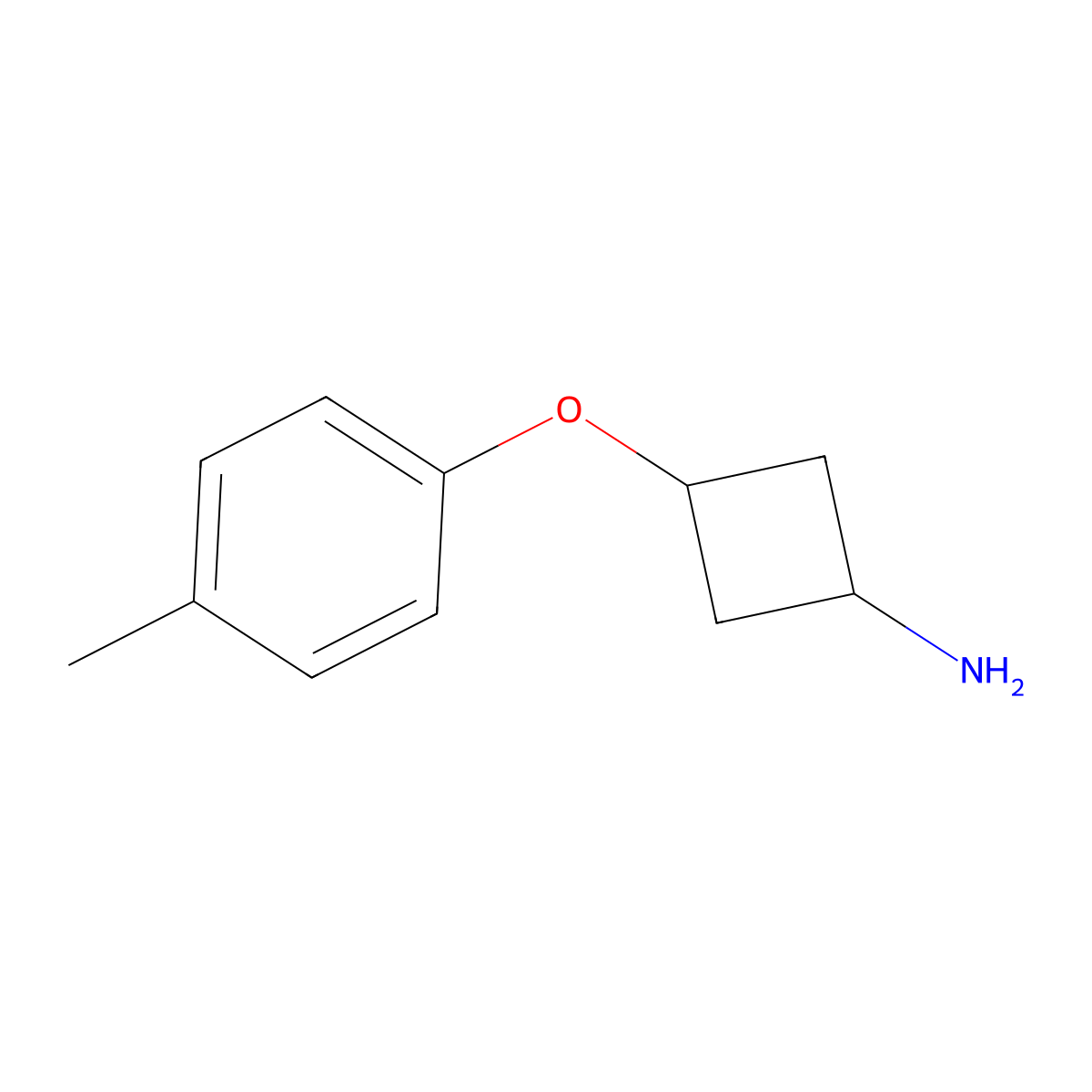3-(p-Tolyloxy)cyclobutan-1-amine molecular structure, CAS 1631027-10-5