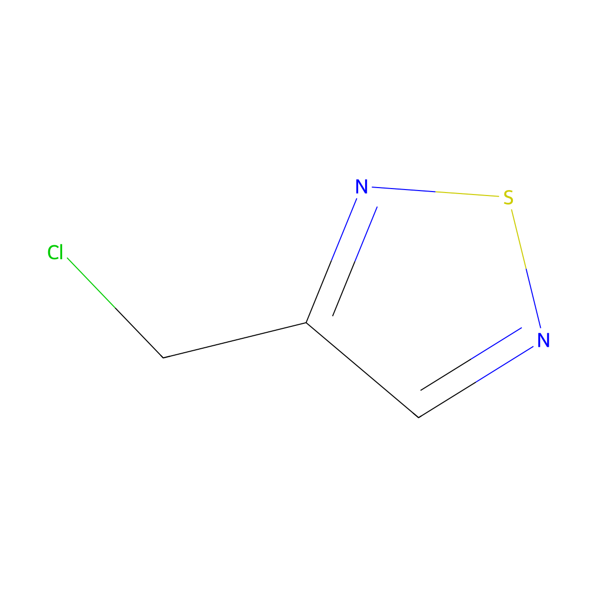 3-(Chloromethyl)-1,2,5-thiadiazole molecular structure, CAS 16311-47-0