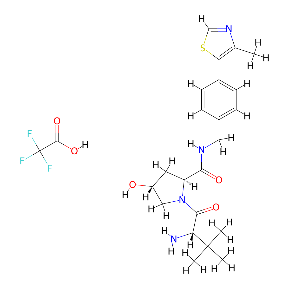 Protein degrader 1 TFA molecular structure, CAS 1631137-51-3