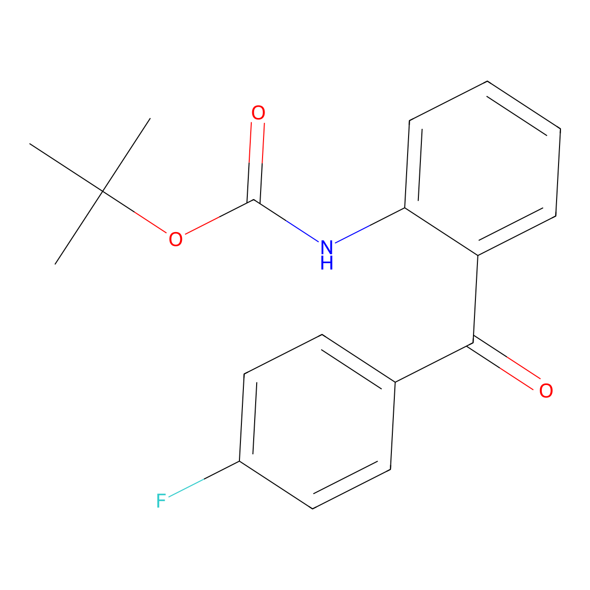 tert-butyl N-[2-(4-fluorobenzoyl)phenyl]carbamate molecular structure, CAS 1631144-81-4