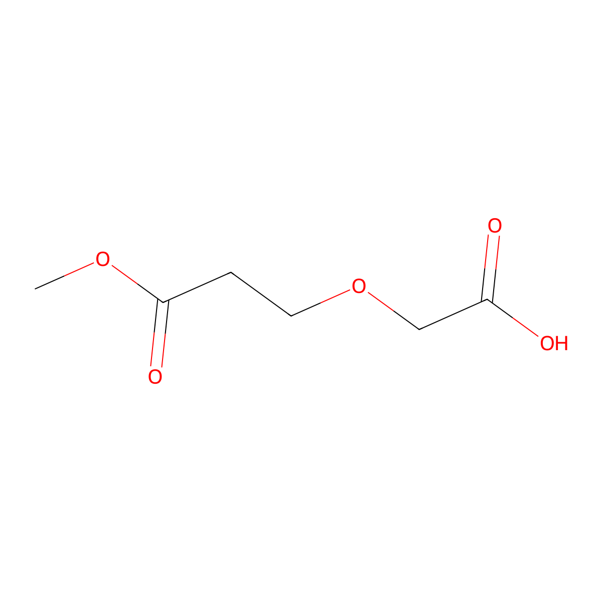 3-(Carboxymethoxy)propanoic acid 1-methyl ester molecular structure, CAS 1631153-06-4