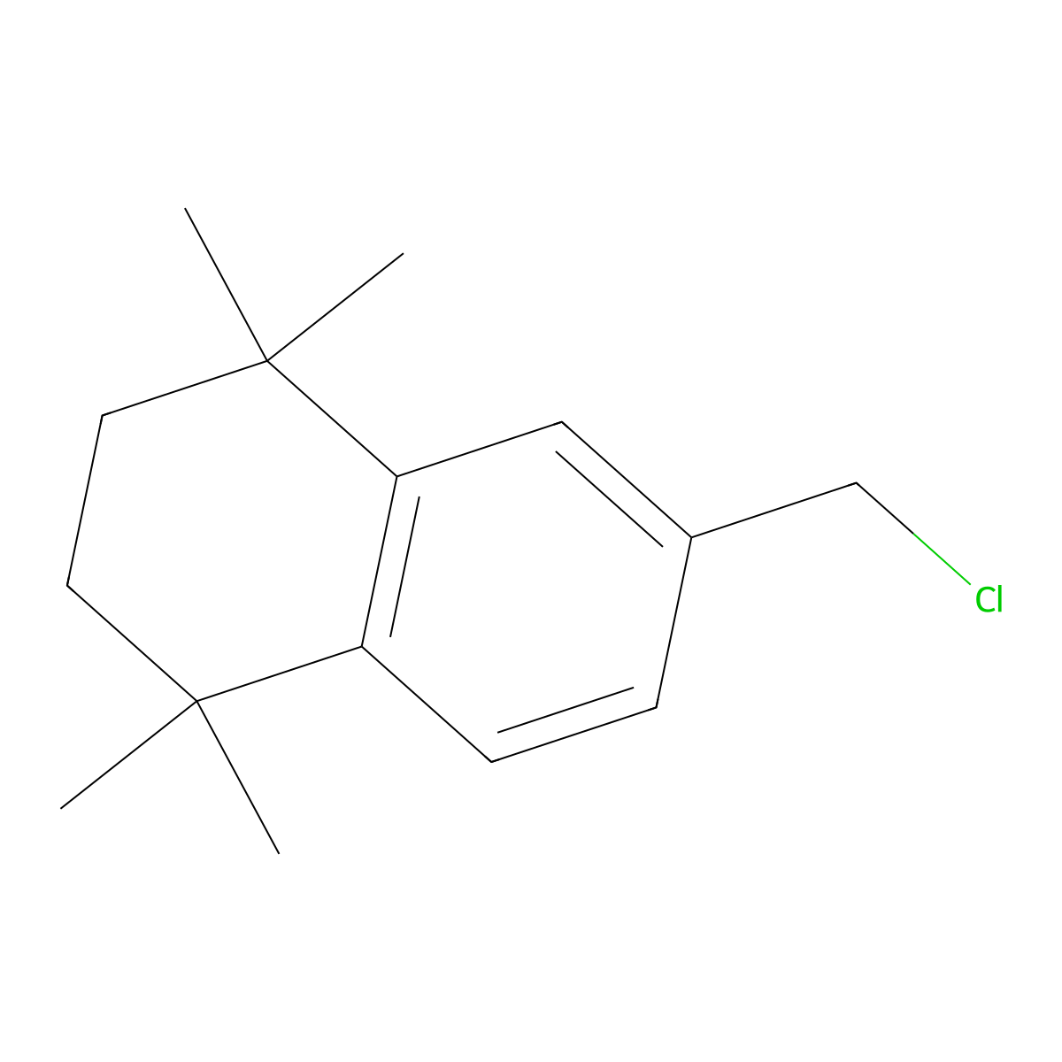 6-(Chloromethyl)-1,1,4,4-tetramethyl-1,2,3,4-tetrahydronaphthalene molecular structure, CAS 163117-71-3