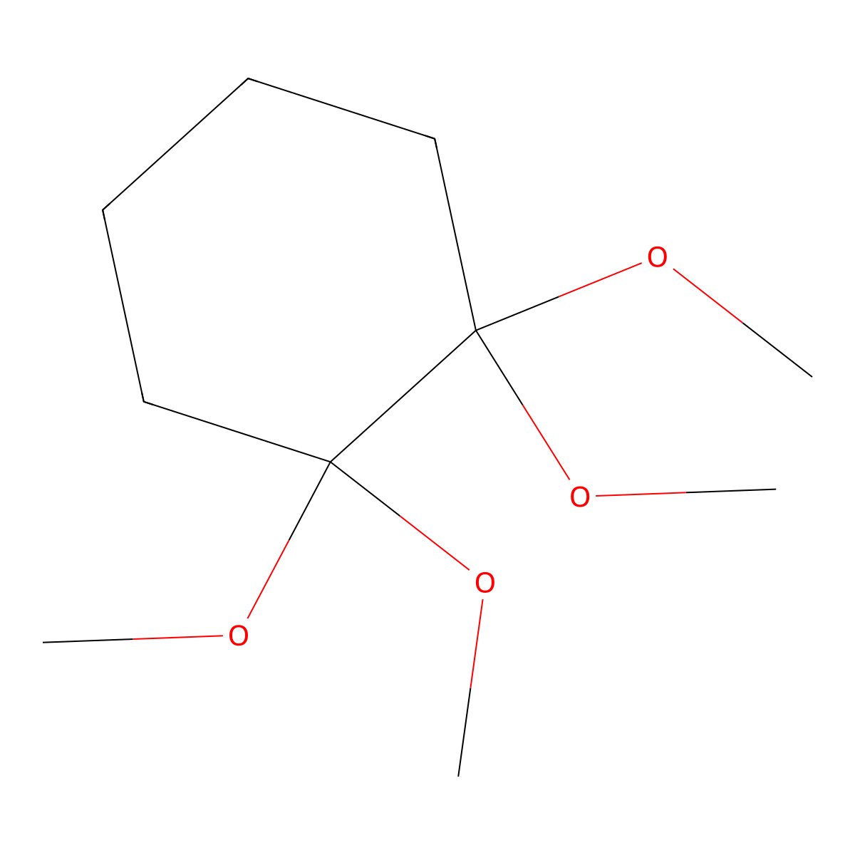 1,1,2,2-Tetramethoxycyclohexane molecular structure, CAS 163125-34-6