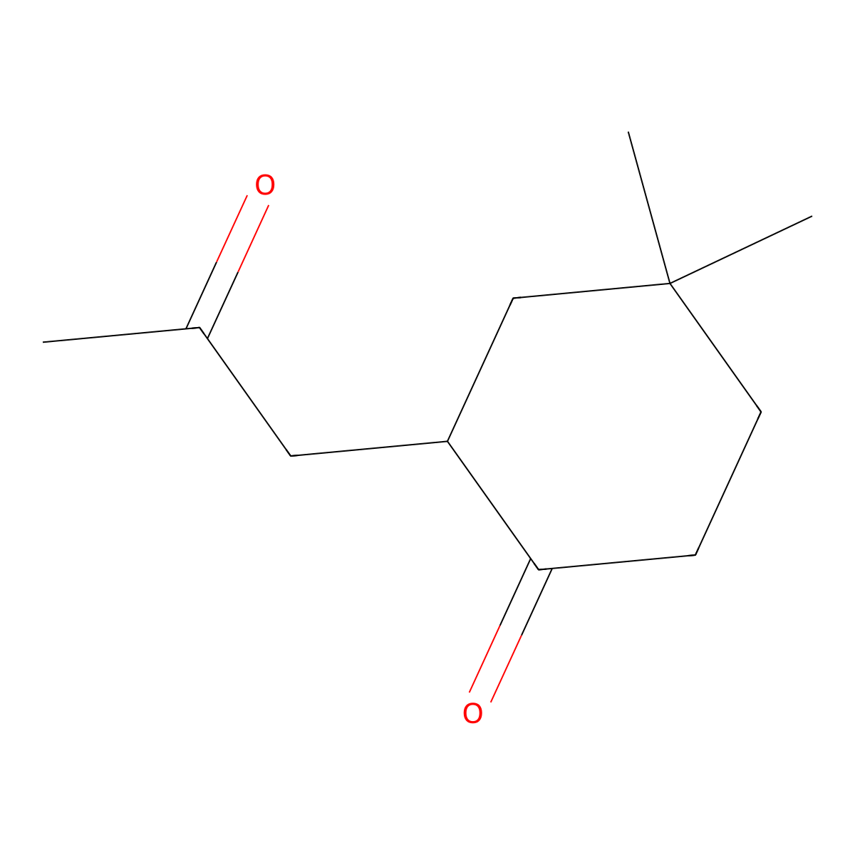 4,4-Dimethyl-2-(2-oxopropyl)cyclohexan-1-one molecular structure, CAS 163128-46-9