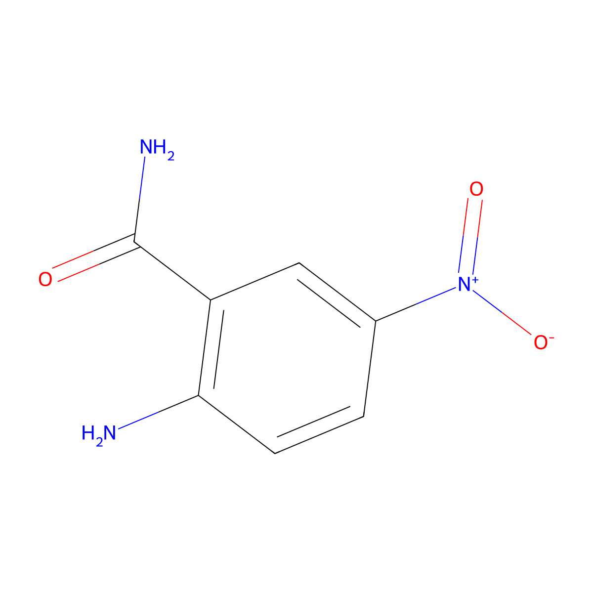 2-Amino-5-nitrobenzamide molecular structure, CAS 16313-65-8