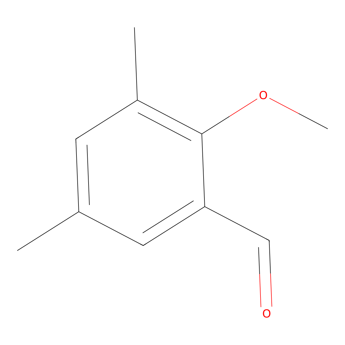 2-Methoxy-3,5-dimethylbenzaldehyde molecular structure, CAS 16313-77-2