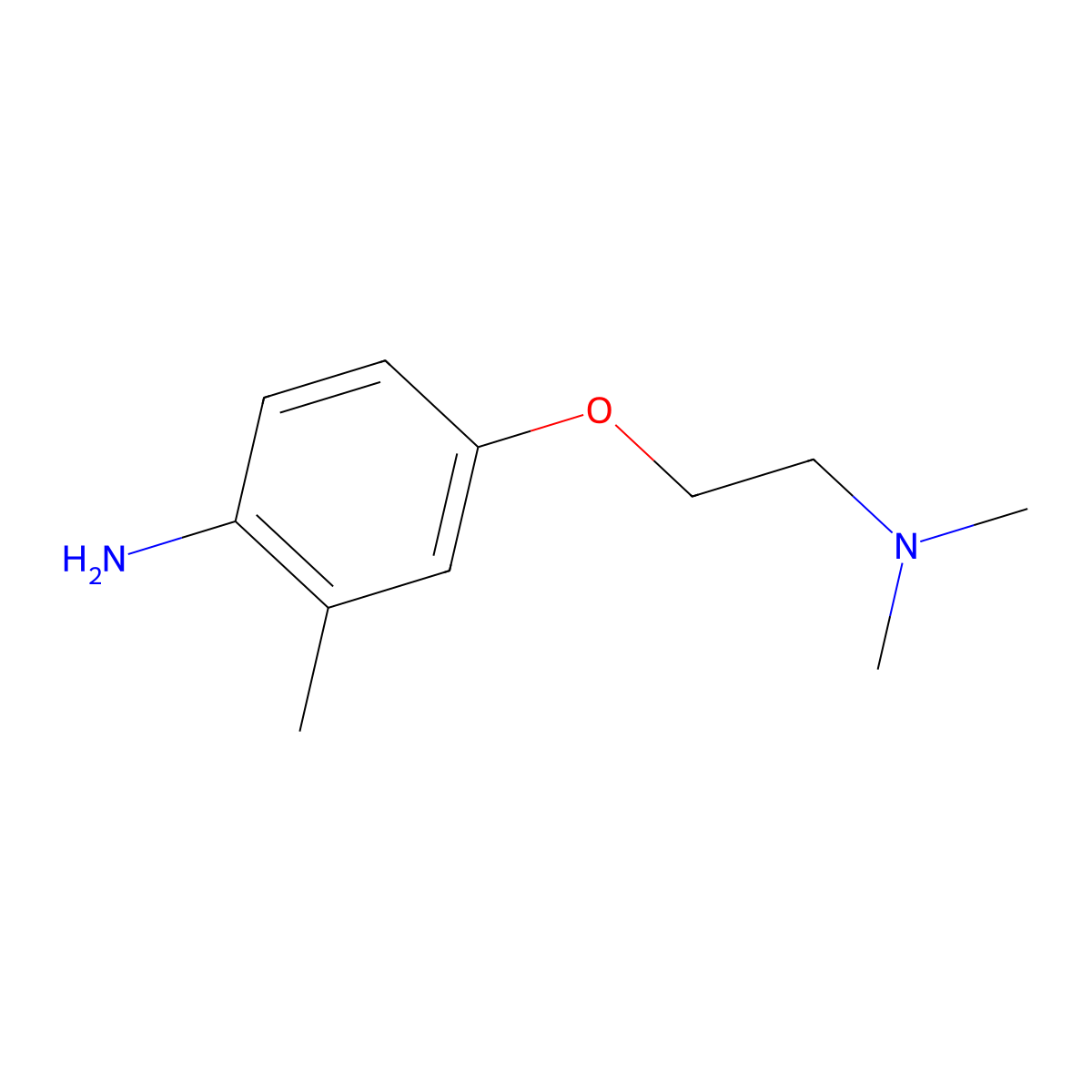 4-[2-(Dimethylamino)ethoxy]-2-methylaniline molecular structure, CAS 163130-79-8
