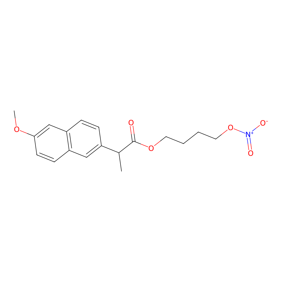 Naproxcinod molecular structure, CAS 163133-43-5