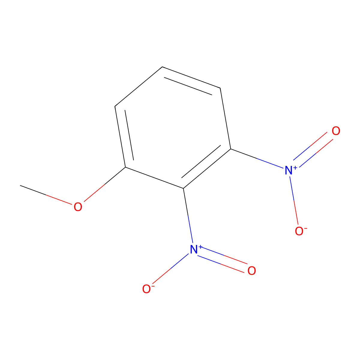 1-Methoxy-2,3-dinitrobenzene molecular structure, CAS 16315-07-4