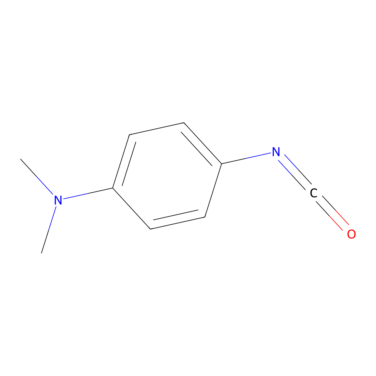 4-(Dimethylamino)phenyl isocyanate molecular structure, CAS 16315-59-6