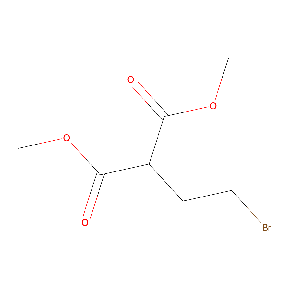Dimethyl 2-(2-bromoethyl)malonate molecular structure, CAS 163156-90-9