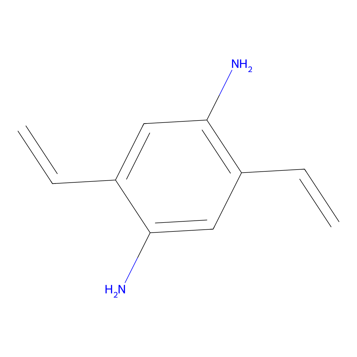 2,5-Divinylbenzene-1,4-diamine molecular structure, CAS 1631999-89-7