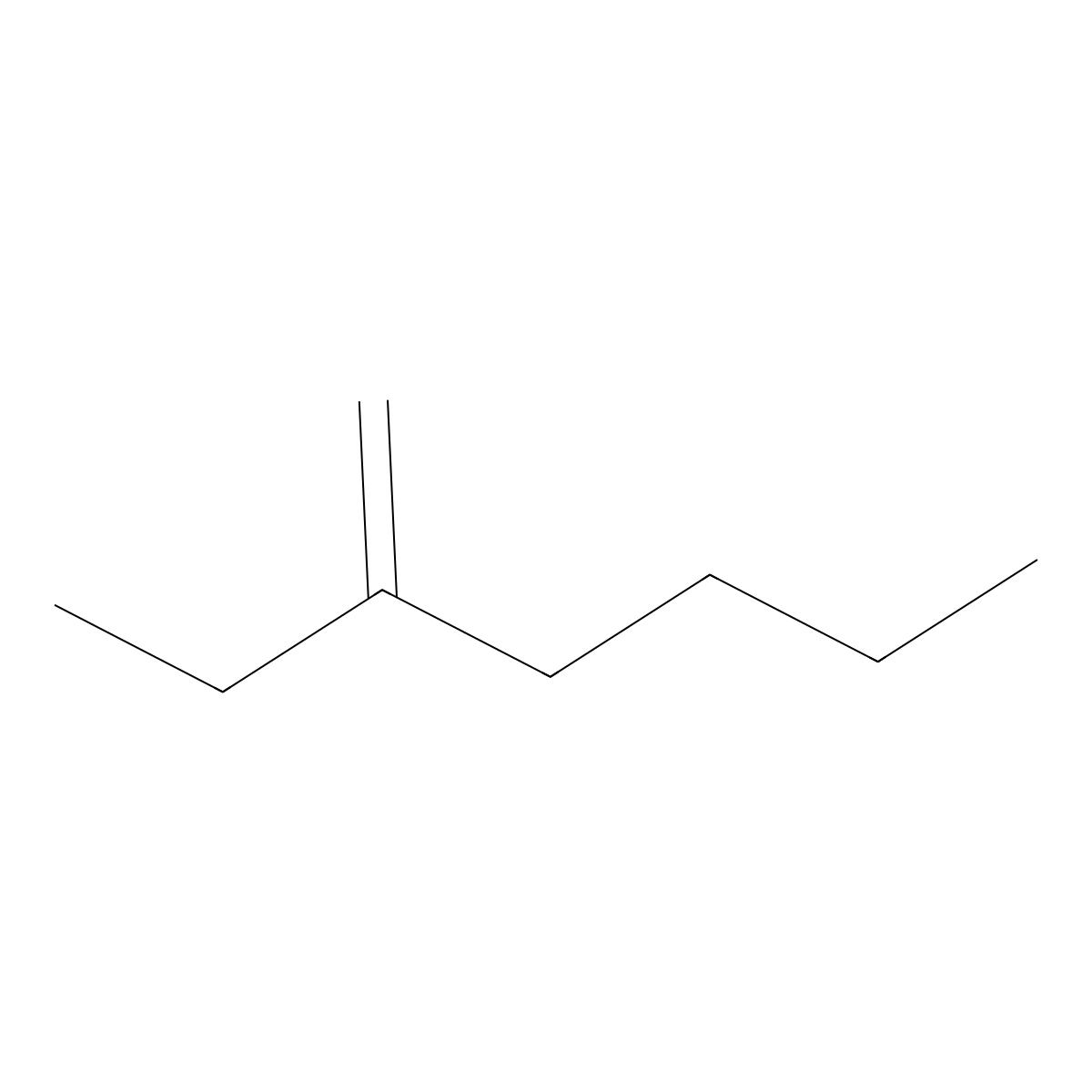 3-Methyleneheptane molecular structure, CAS 1632-16-2