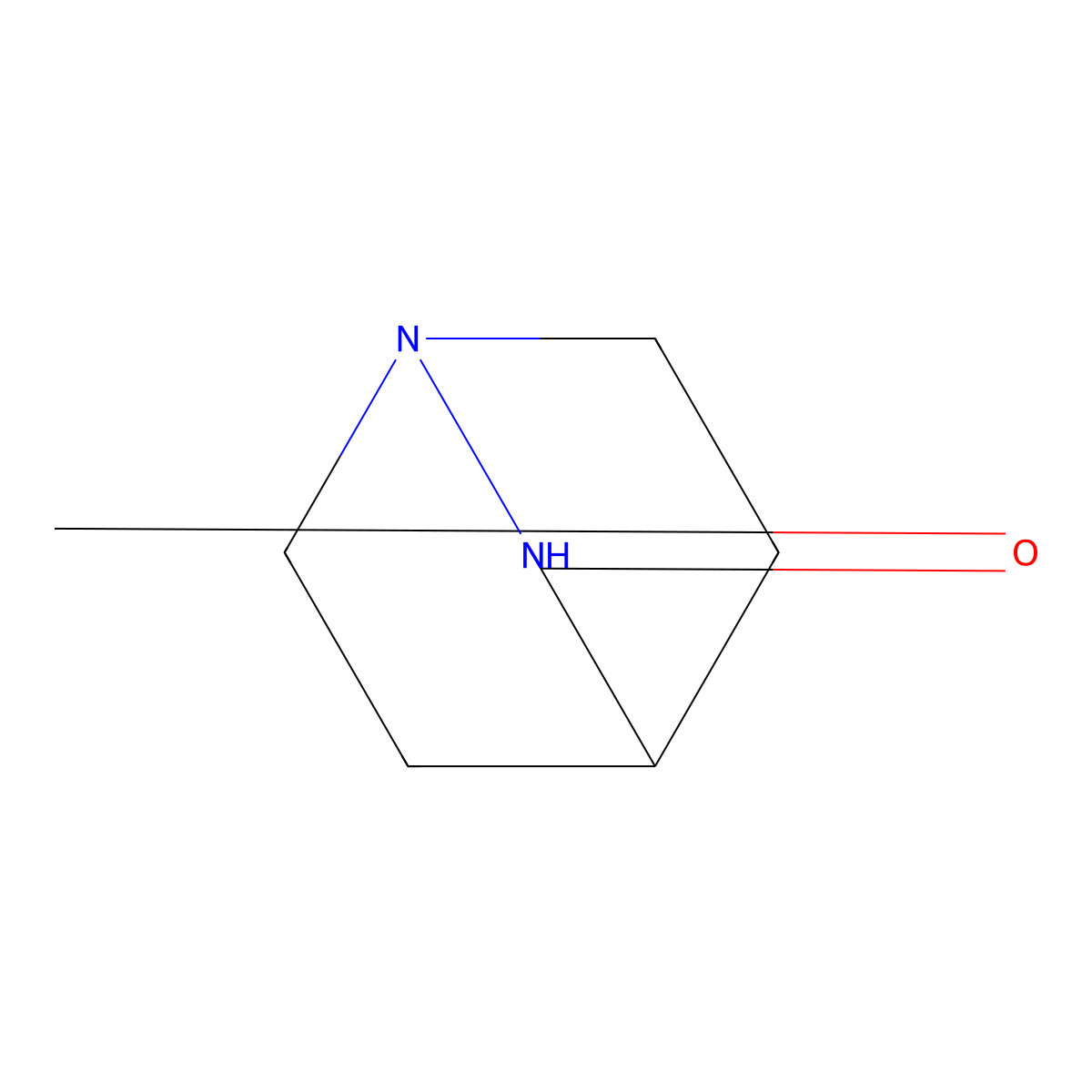 1,2-Diazabicyclo[2.2.2]octan-3-one molecular structure, CAS 1632-26-4