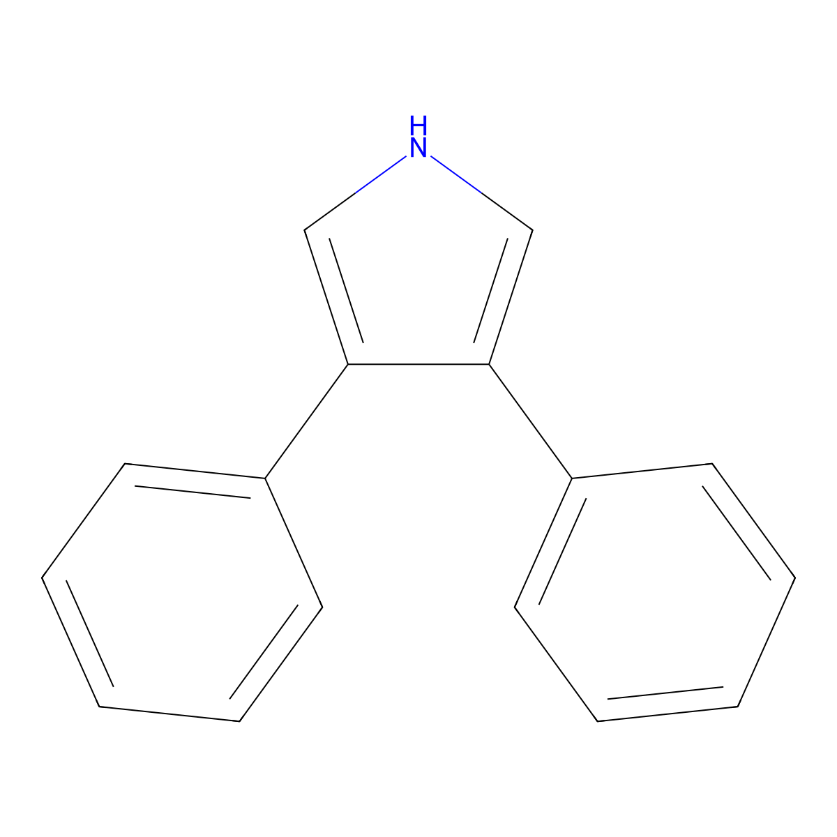 3,4-Diphenyl-1H-pyrrole molecular structure, CAS 1632-48-0