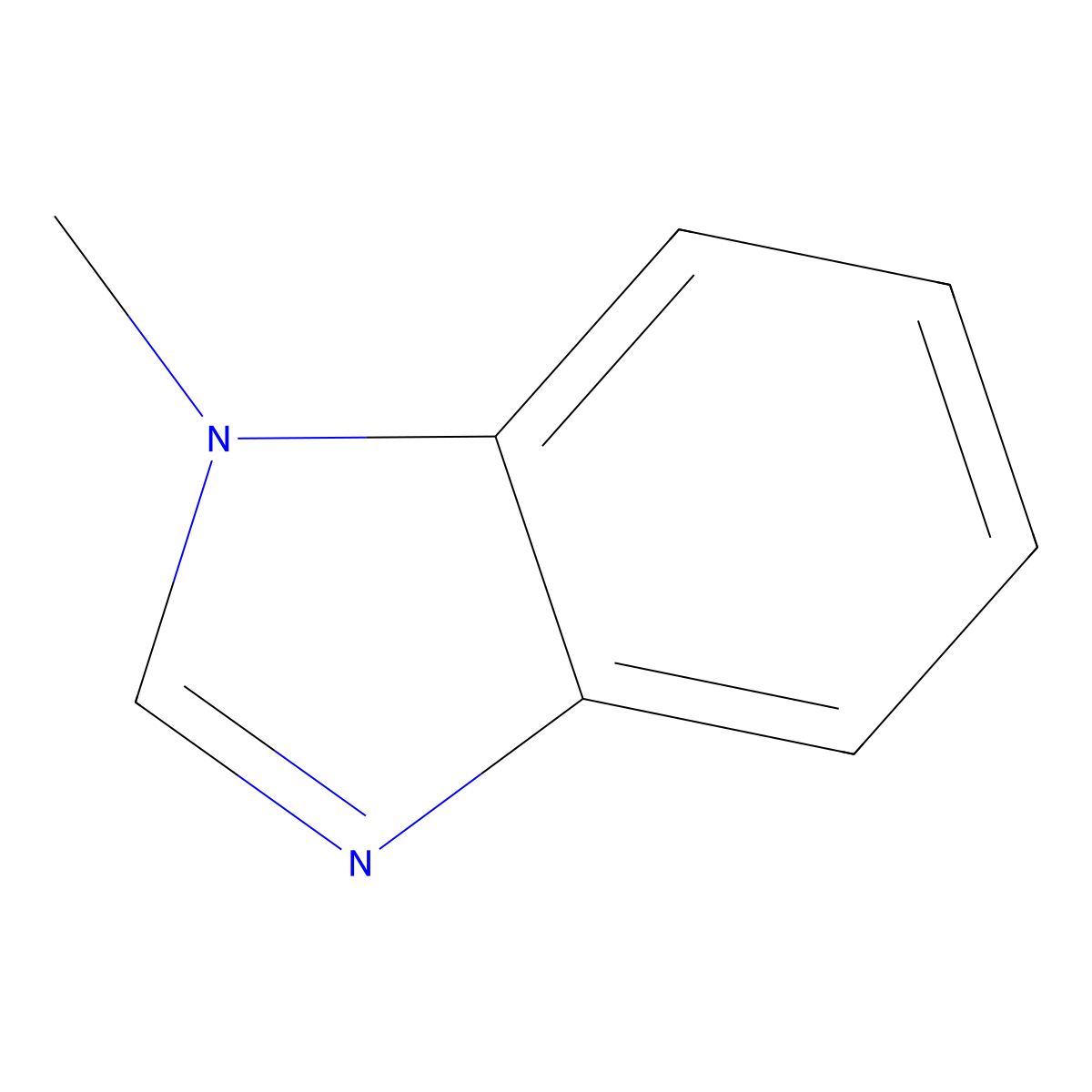 1H-Benzimidazole, 1-methyl- molecular structure, CAS 1632-83-3
