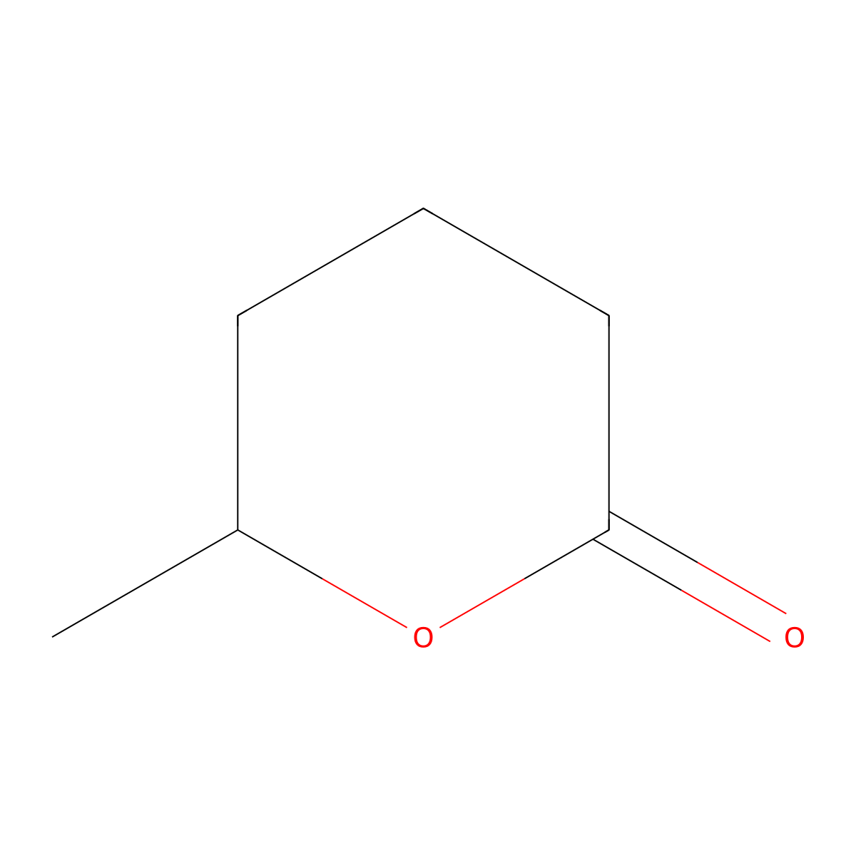 (S)-5-Hexanolide molecular structure, CAS 16320-13-1