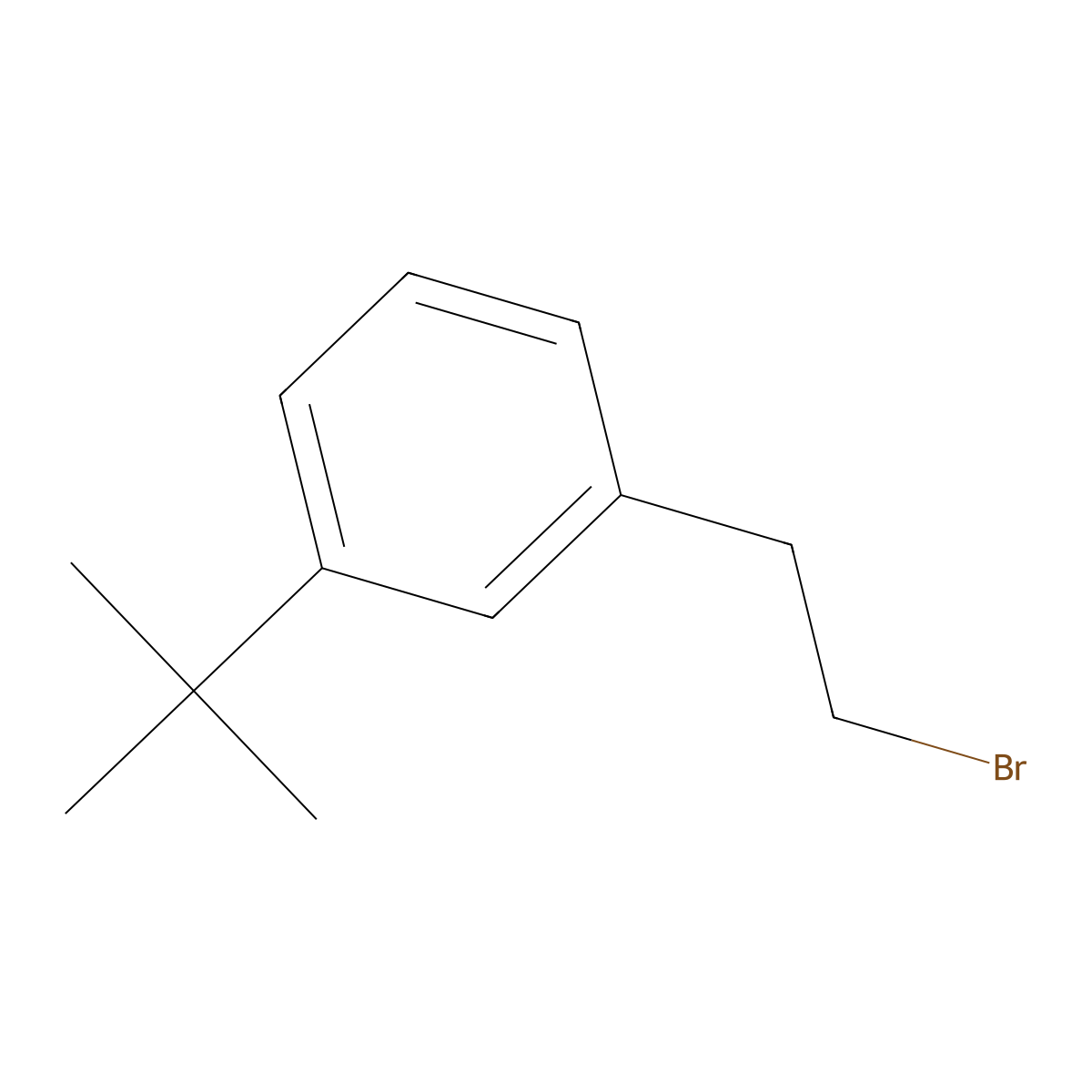 1-(2-Bromoethyl)-3-tert-butylbenzene molecular structure, CAS 1632048-99-7
