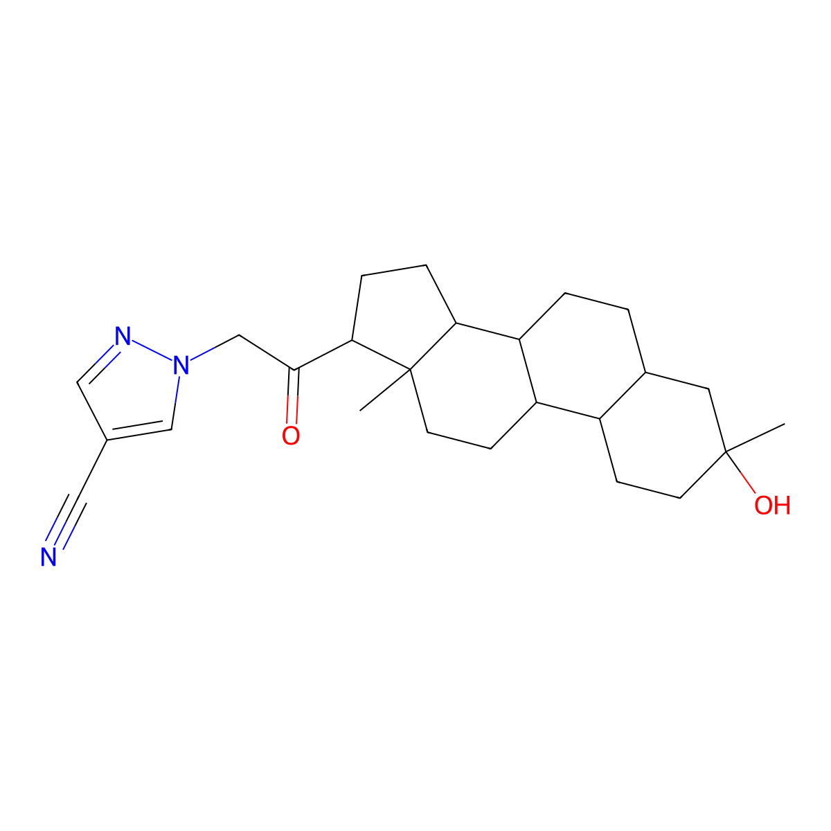 Zuranolone molecular structure, CAS 1632051-40-1