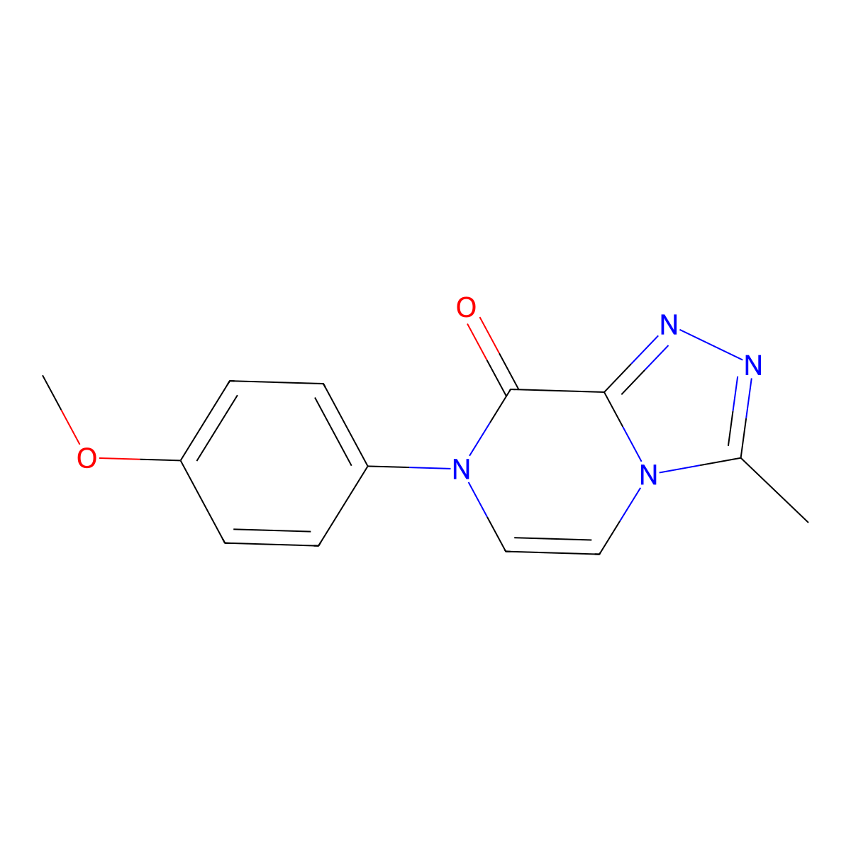 7-(4-methoxyphenyl)-3-methyl-7H,8H-[1,2,4]triazolo[4,3-a]pyrazin-8-one molecular structure, CAS 1632124-65-2