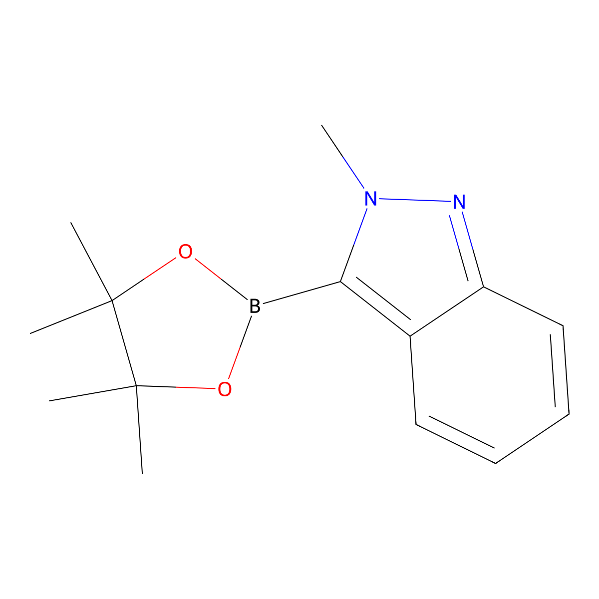 2-methyl-3-(4,4,5,5-tetramethyl-1,3,2-dioxaborolan-2-yl)-2H-Indazole molecular structure, CAS 1632159-69-3