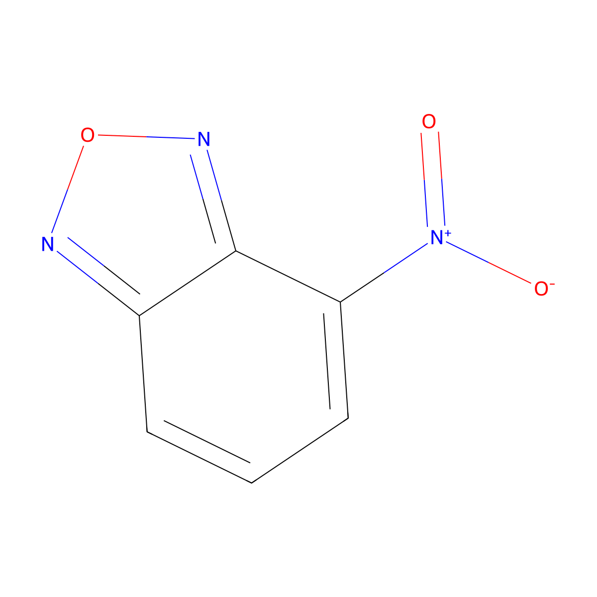 4-Nitrobenzo-2-oxa-1,3-diazole molecular structure, CAS 16322-19-3
