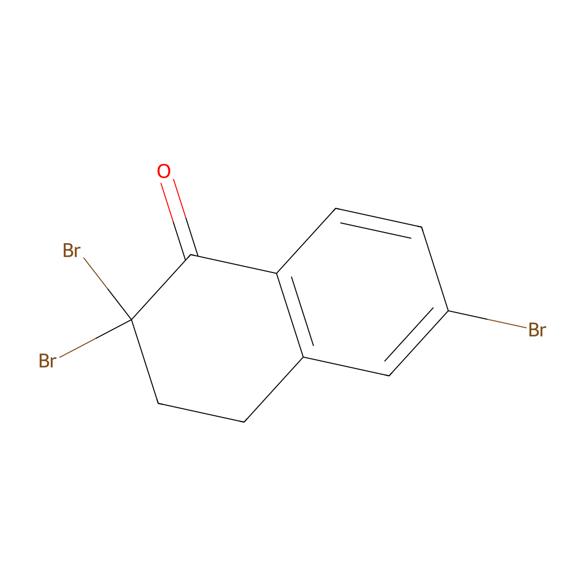 2,2,6-Tribromo-3,4-dihydronaphthalen-1(2H)-one molecular structure, CAS 1632285-90-5