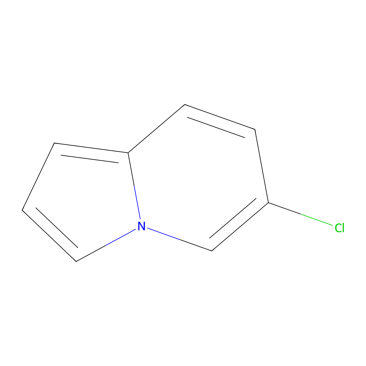6-Chloroindolizine molecular structure, CAS 1632285-97-2