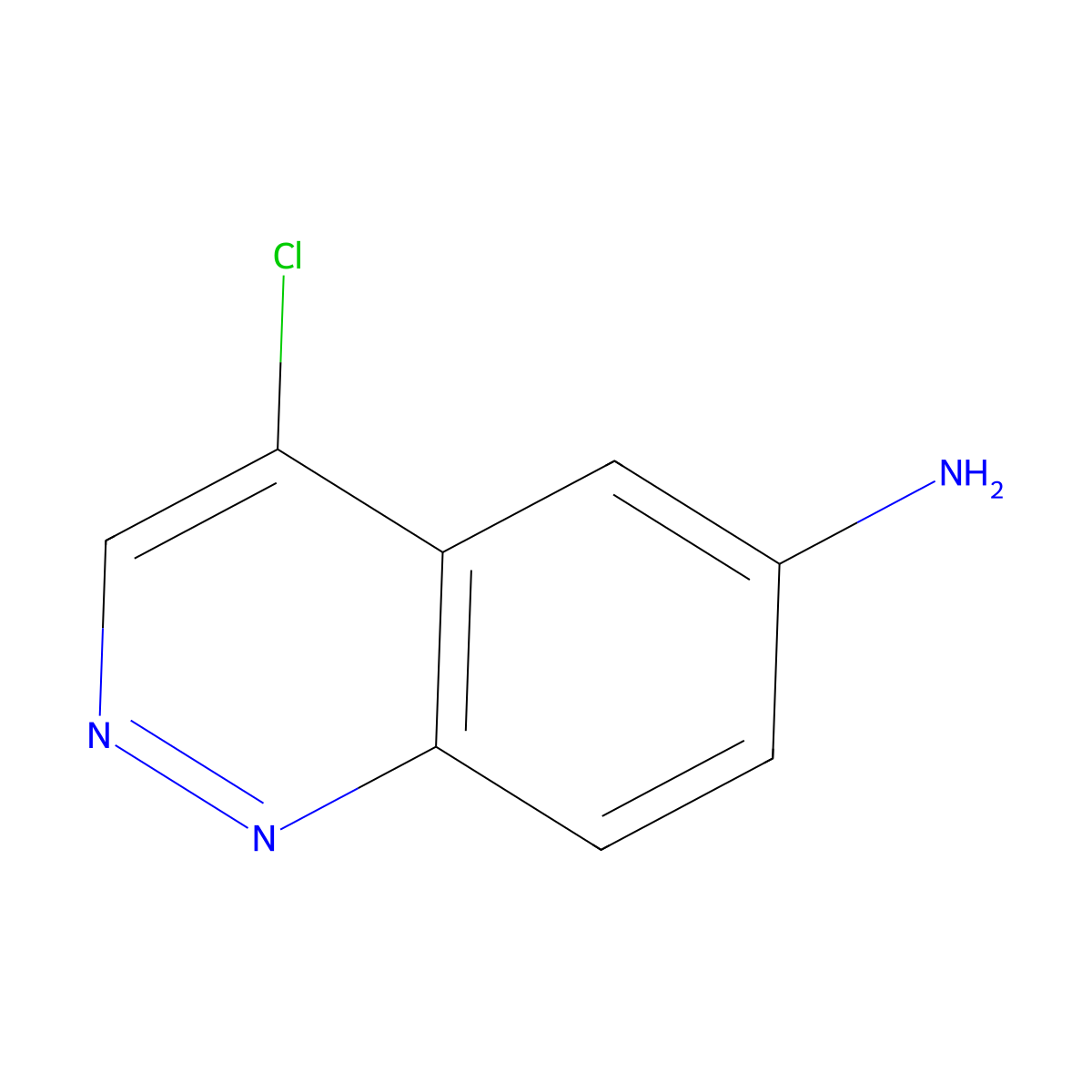 4-Chlorocinnolin-6-amine molecular structure, CAS 1632286-25-9