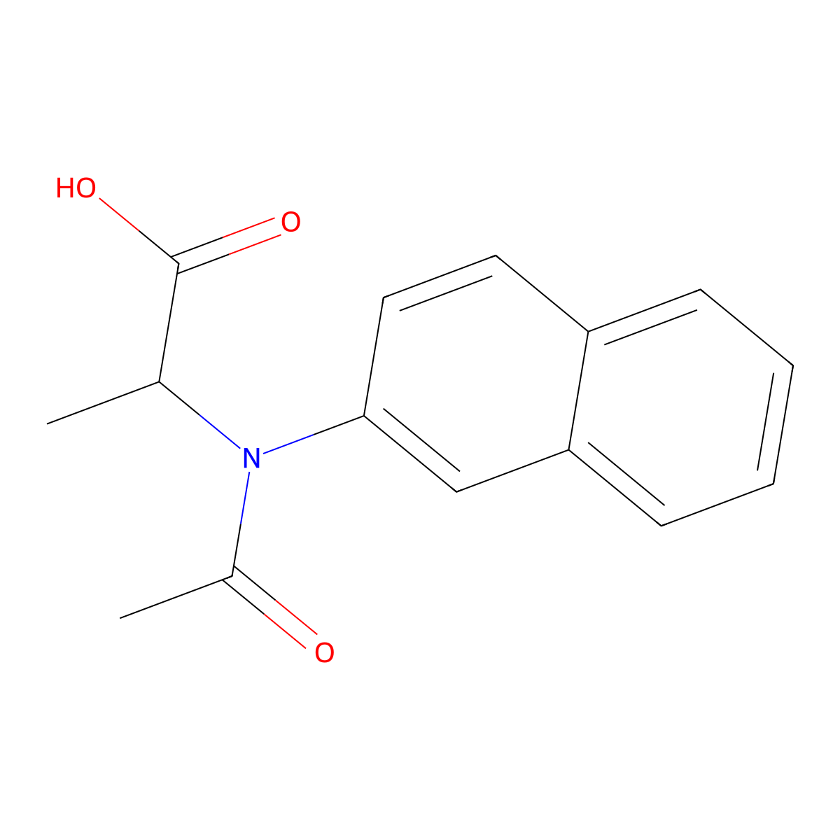 N-Acetyl-N-naphthalen-2-yl-D-alanine molecular structure, CAS 1632296-27-5