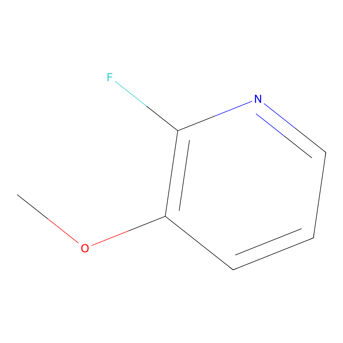 2-Fluoro-3-methoxypyridine molecular structure, CAS 163234-74-0