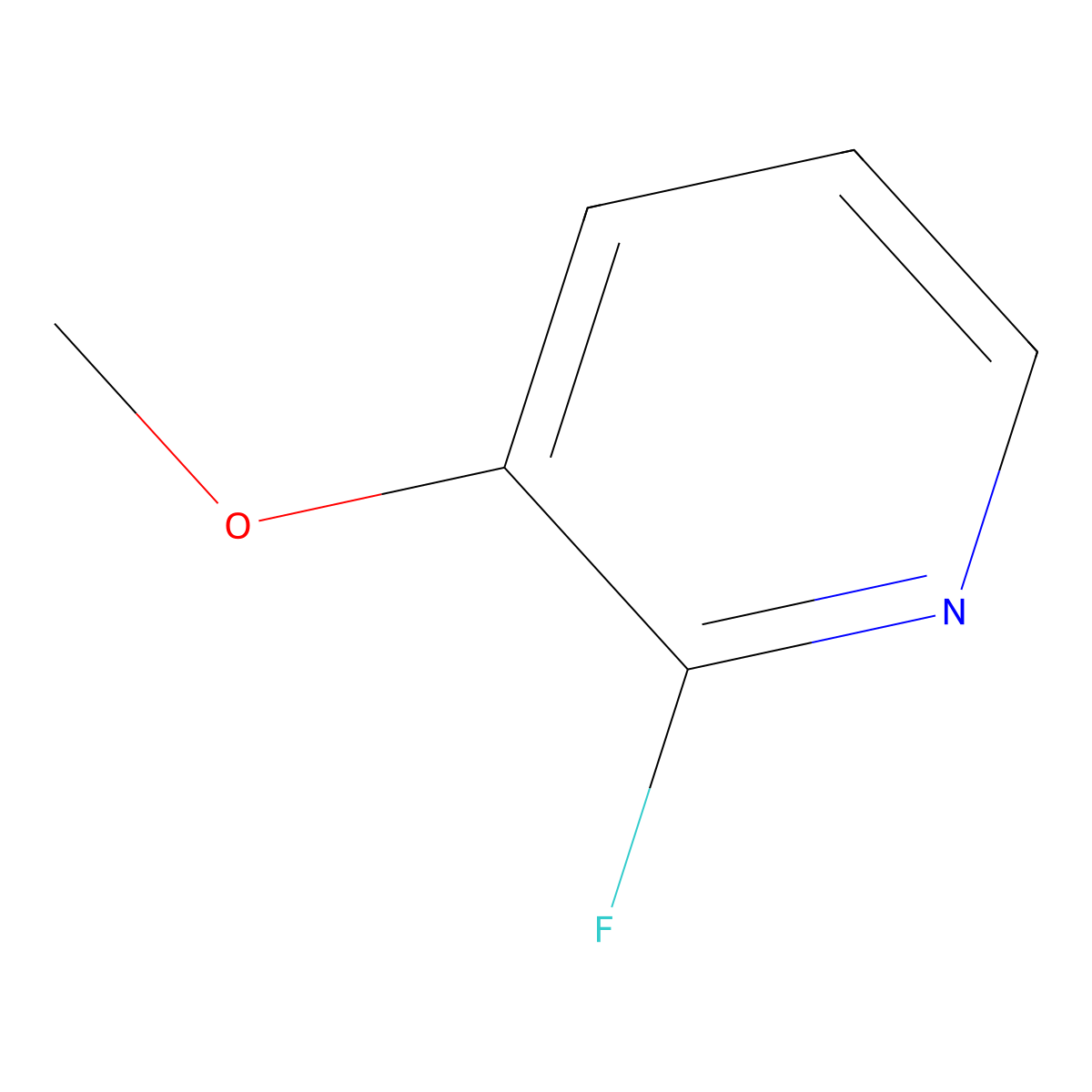 2-Fluoro-3-methoxypyridine molecular structure, CAS 163234-74-0