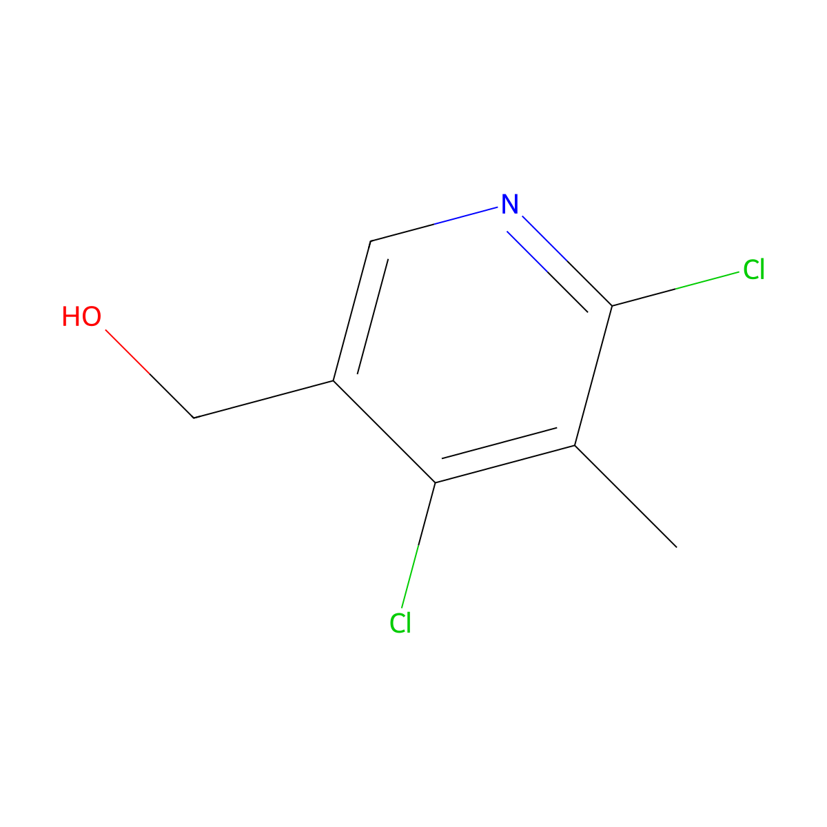 (4,6-Dichloro-5-methylpyridin-3-yl)methanol molecular structure, CAS 1632384-86-1